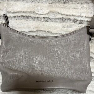 Michael Kors Taupe/grey small Leather Shoulder Bag